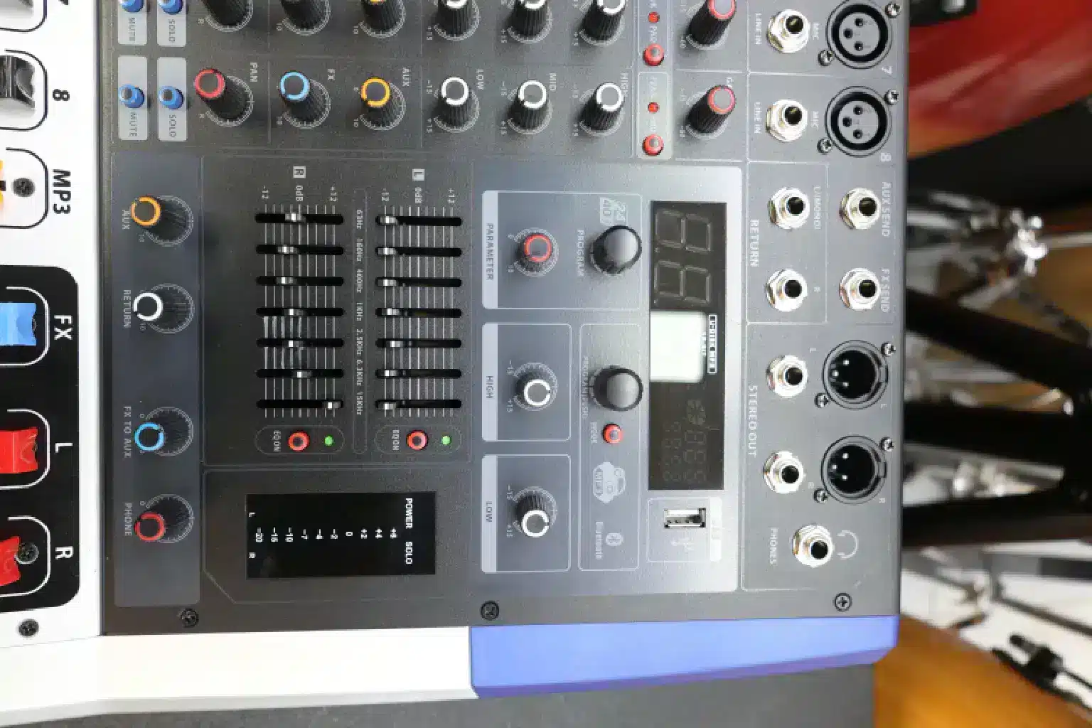 KV 80 8 channel mixer setup