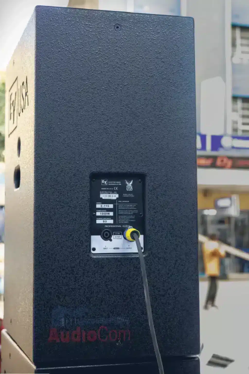EV E115 speaker dimensions