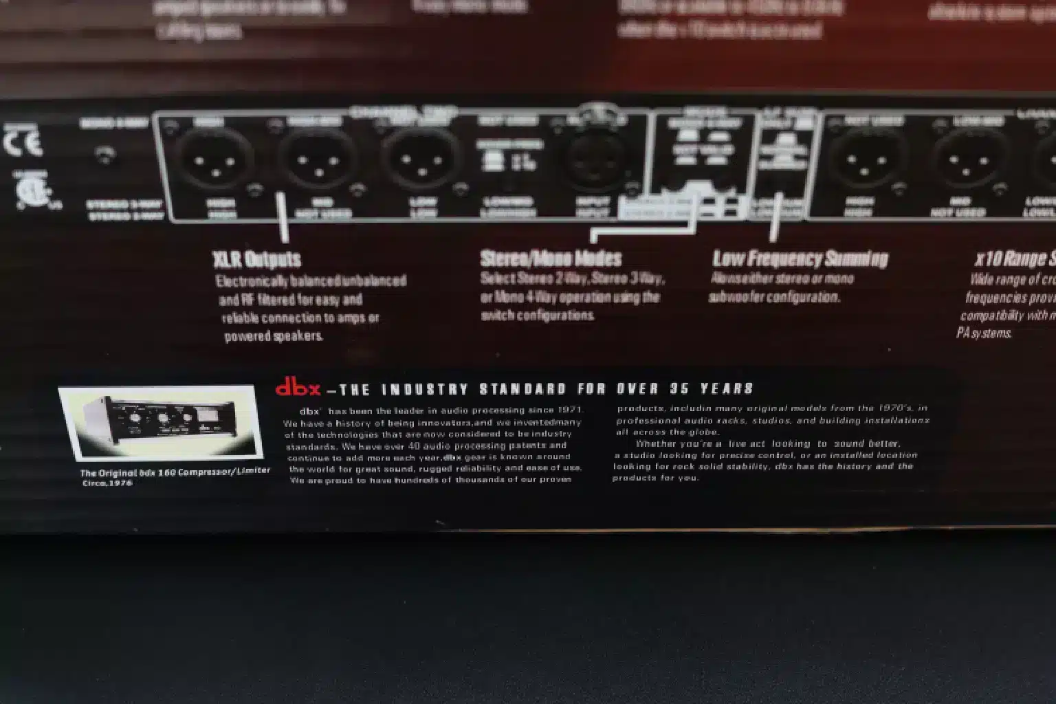 Behringer DBX 234XS application