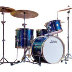 ludwig continental club 20 blue sparkle shell set