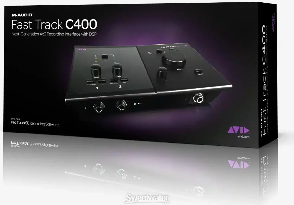 M Audio Fast Track C400 Recording Studio Bundle