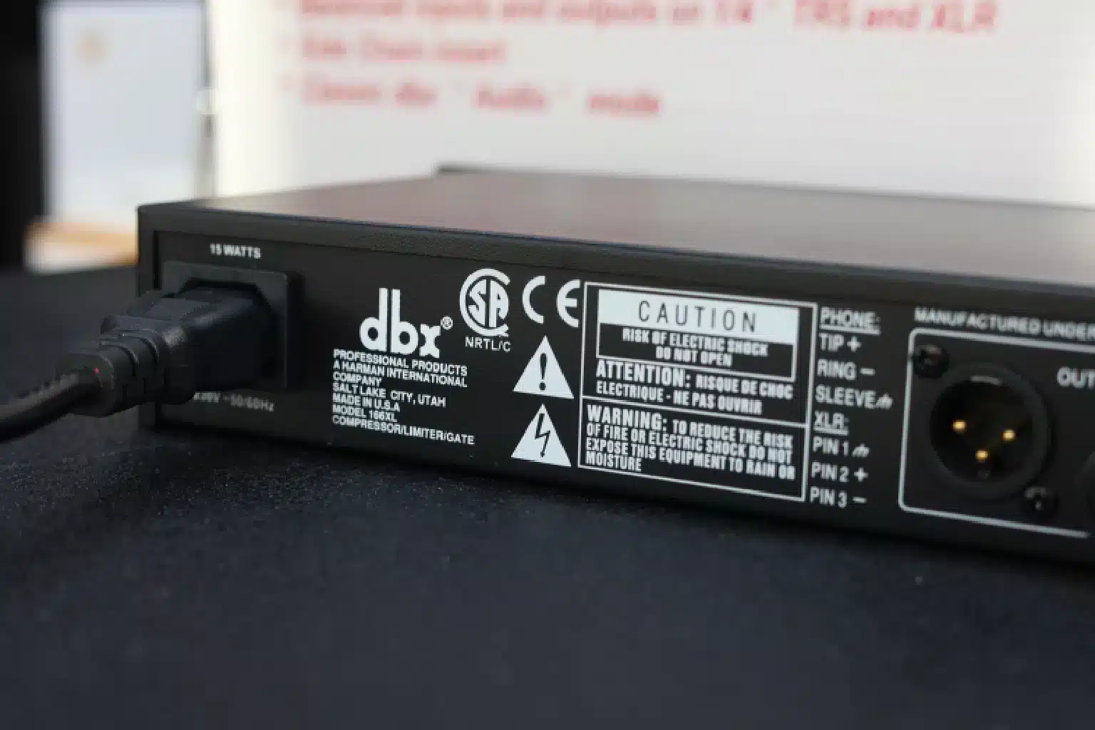 Behringer dbx 166XL music shop 
