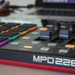 Akai MPD226 MIDI controller for studio use