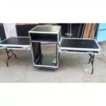 flight rack with 2 tables