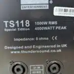 outdoor event subwoofer